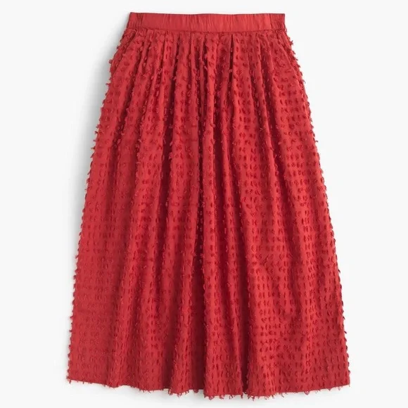 J.Crew midi skirt in clip dot - Picture 1 of 7